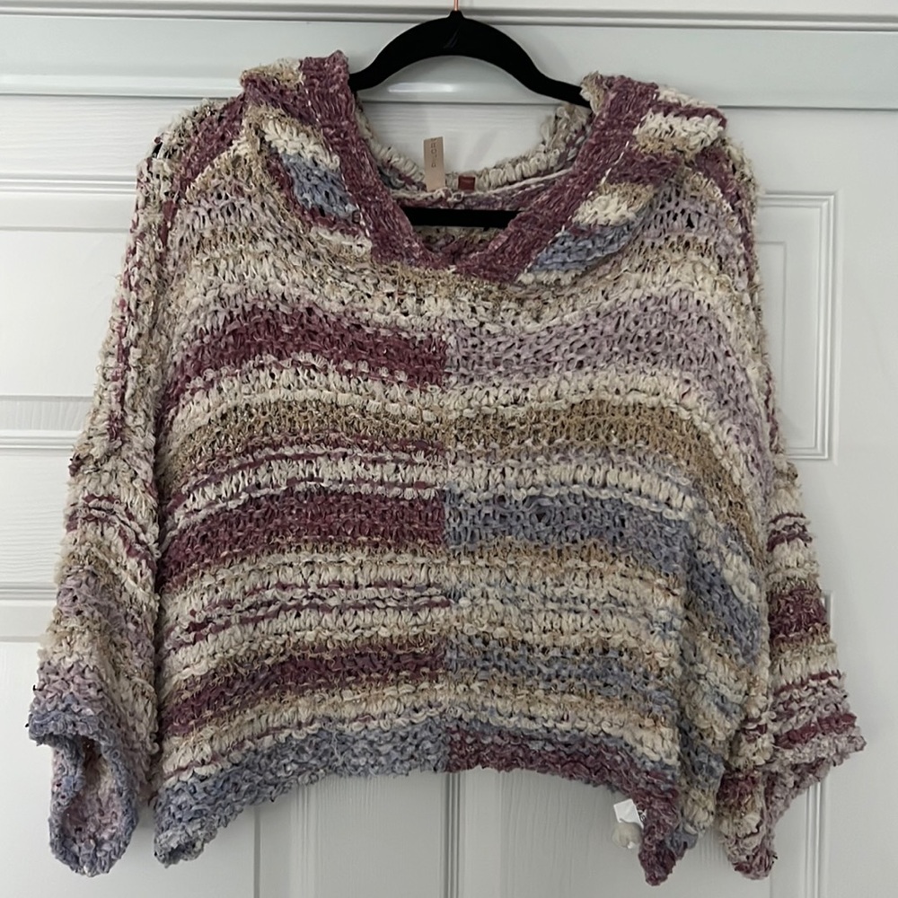 New Pilcro cropped sweater with hood